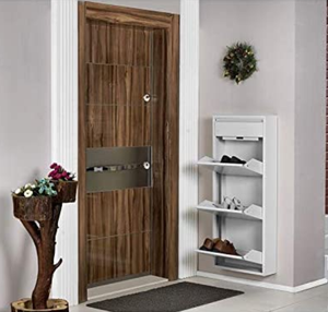 モダンな靴箱 リビングルーム トップセール 格安で人気の収納キャビネット 金属扉付き靴箱/靴棚/シューラック - Product Image 5