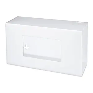백색 장갑 홀더 분배기 상자 단 하나 옆 벽 산 처분할 수 있는 장갑을 위한 백색 아크릴 상자