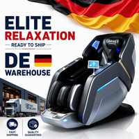 Fauteuil de massage futuriste 4D avec éclairage d'ambiance LED, design capsule, musique Bluetooth HIFI, fauteuil inclinable zéro gravité pour salle de cinéma maison