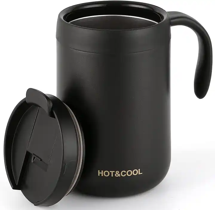 Giveaway Vacuum Insulated Coffee Mugs with Handle (12 Oz