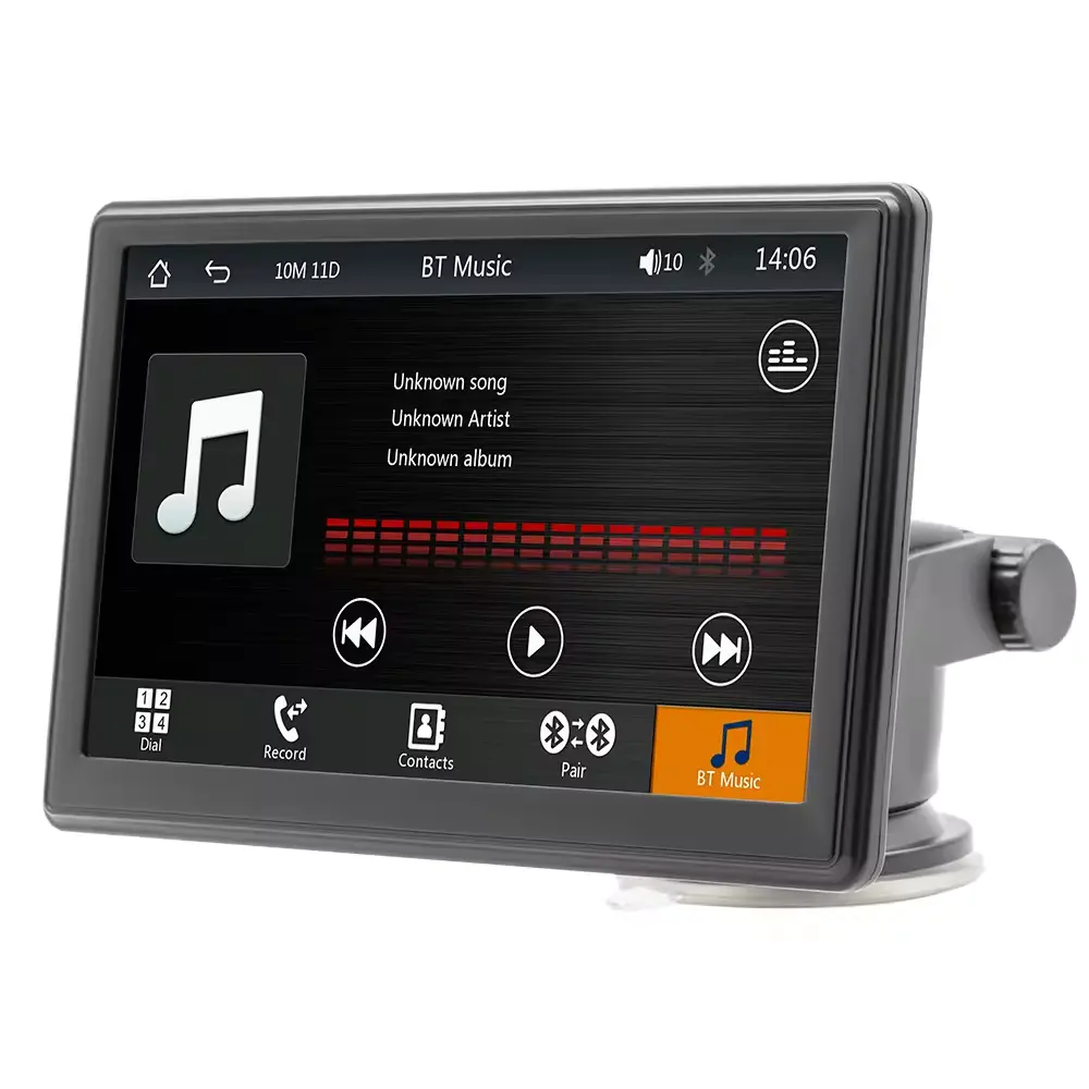 Auto Portable Multimedia Wireless Carplay HD 7 inch Car Radio MP5 Player 1080P IPS Monitor Touch Screen