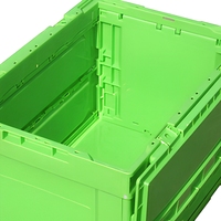 Boîte de rangement pliable transparente en plastique, bac de rangement pliable pour la maison, empilable, pour chambre à coucher, salon