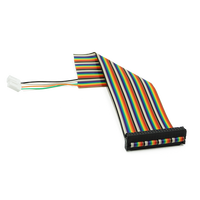 Câble plat coloré arc-en-ciel IDC 40P avec connecteurs Molex IDC, faisceau de câbles