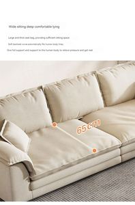 Canapé de luxe en forme de L, style moderne italien crème, collection GEDO 2026, pour salon, modèle Sailboat - Product Image 5