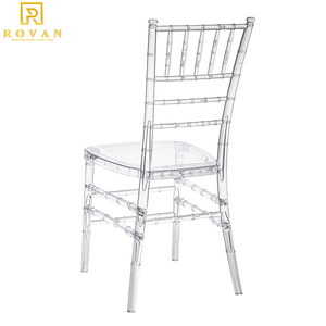 سعر المصنع أرخص راتنج PC قابل للتكديس شفاف أكريليك شيافاري زفاف للبيع - Product Image 3