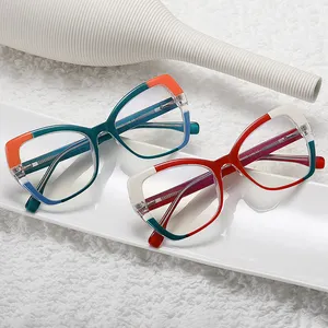 95339 Fashion Women Square Computer Glasses Anti Blue Light Blocking Eyewear Manufacturer Free Sample