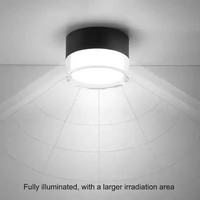 Lampu Downlight LED Modern Sederhana Akrilik Terpasang di Langit-langit Bulat untuk Ruang Tamu Kamar Tidur Lampu Langit-langit Bercahaya