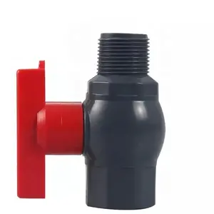 Westdom-válvula de bola de unión única, plástico PVC, 1/2-4 pulgadas, 20mm-110mm