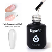 Robifel Gel Micro Constructeur Haute Clarté Standard UE Durcissant pour Extension d'Ongles Soak Off Vente en Gros OEM pour Salons de Manucure