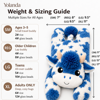 Peluche populaire et très vendue, adorable et personnalisée, en forme de vache ou de mouton, avec des billes de verre respirantes bleues, pour apaiser le sommeil des bébés