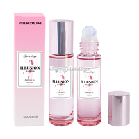 Parfum vegan floral fruité luxueux et longue durée, rose, en roll-on, phéromone, eau de toilette pour femmes