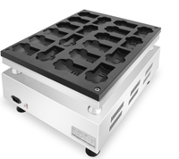 Machine à gaufres électrique populaire en forme de pattes de chat pour la cuisine de rue
