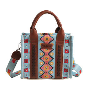 Europäische und amerikanische Sommer Retro Leinwand gedruckt Western Damen Umhängetasche Handheld Cross Umhängetasche Große Kapazität - Product Image 1