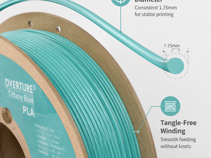 Filament d'imprimante 3D PLA Yiqiu3D 1,75 mm 1 kg, impression facile, écologique, noir brillant, moulage pour Bambu Lab - Product Image 2