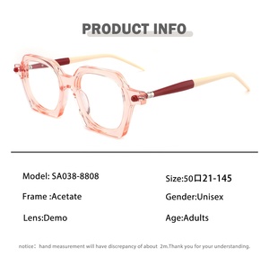 Vintage Kính mắt Acetate mắt kính khung biểu tượng tùy chỉnh kính khung quang học kính mắt kính quang học - Product Image 4