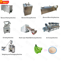 Machine de séchage de plantain de vente directe d'usine ligne de production automatique de farine de banane broyeur de poudre de plantain