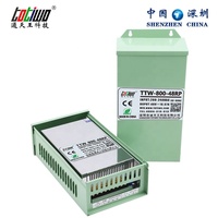 Convertisseur de courant 200-240 VAC vers CC 12/24/36/48/55 volts 66,66/33,33/22,22/16,66/14,54 ampères 800 watts pour éclairage LED extérieur étanche à la pluie avec interrupteur