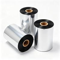 Ruban de transfert thermique en résine de cire Haoxuan 110 mm x 600 m, ruban de longueur industrielle pour l'étiquetage continu, l'emballage et le marquage des produits