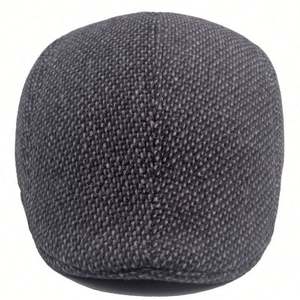 Béret en tweed pour homme, style Ivy, chaud et tendance, idéal pour les occasions décontractées, les sports, les sorties, les fêtes et les voyages, pour adultes. - Product Image 4