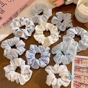 Coletero de Satén con Lazo, Lazos Florales de Encaje, Coletero con Puntos, Coletero de Estilo Coreano para Mujer - Product Image 1