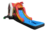 Château gonflable à thème pour petits chiens avec toboggan pour usage commercial
