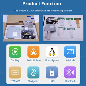 Mise à niveau de l'écran stéréo de la boîte de liaison miroir du système Linux pour Toyota Sienna 2015-2018 Radio Touch Pad adaptateur sans fil CarPlay Android - Product Image 6
