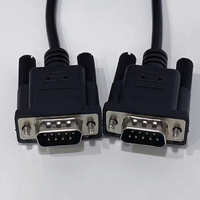 Câble VGA Droit DB9 Argenté Plaqué Or avec Gaine PVC et Blindage, Rallonge Mâle pour Projecteur, Lecteur DVD, Moniteur d'Ordinateur