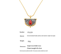 Collier en acier inoxydable réglable de haute qualité avec pendentif en émail, long collier pour femme, cadeau