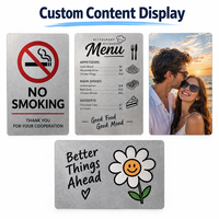 Panneau d'avertissement personnalisé en aluminium par sublimation, plaque métallique vierge enduite, signalisation de sécurité imprimable pour la décoration de la maison et des entreprises