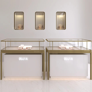 最新ジュエリー屋内宝石店LEDカウンターデザインカスタムネックレスリングブレスレットディスプレイケース - Product Image 4