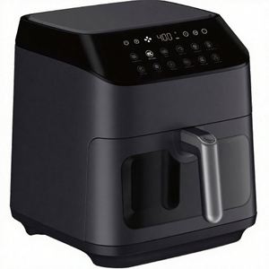 Friteuse à air intelligente WiFi avec fenêtre visible, écran tactile numérique 6L, panier antiadhésif, 12 menus prédéfinis, cuisson saine sans huile - Product Image 1