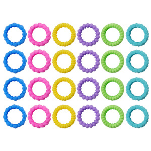 Anello Sensoriale Antistress in Silicone Unisex per Bambini da 3 a 35 Anni - Giocattolo per Dita Morbido e Testurizzato - Product Image 5