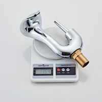 Robinet de lavabo haut de gamme en cuivre avec finition effet peau de serpent, design moderne et minimaliste en céramique, à poser sur le comptoir, monotrou, pour salle de bain, eau froide et chaude