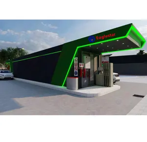 Portable 40 20 pieds conteneur carburant essence réservoir Bus Station de remplissage 30000 litres 10000 litres Diesel Station de remplissage produits