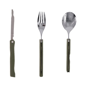 Échantillon gratuit 3 pièces - Ensemble de couverts pliants multifonctions de luxe pour pique-nique et camping - Product Image 2