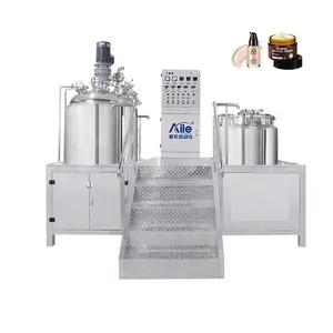 Aile 200L Máquina mezcladora emulsionante al vacío para champú y acondicionador Producción Licuadora Homogeneizador