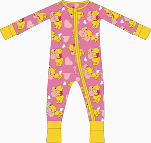 Pakaian Bayi Baru Lahir Grosir RTS untuk Anak Laki-laki dan Perempuan, Pakaian Bayi Bambu Kustom, Romper Bayi Kasual Dua Arah, Piyama Bambu Lengan Panjang untuk Anak-anak - Product Image 2