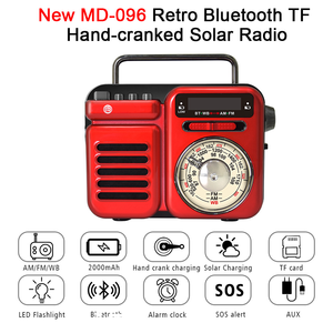 Radio AM FM WB Portátil Retro Personalizada, Estilo Vintage con Asa de Metal, Sintonización Multibanda para Uso en el Hogar y al Aire Libre - Product Image 5