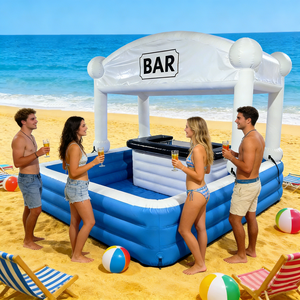 Tente de jardin, maison, fête sur la plage, bar flottant gonflable, <span class=keywords><strong>piscine</strong></span>, pub, bar gonflable en PVC avec sièges pour une utilisation familiale à domicile - Product Image 2