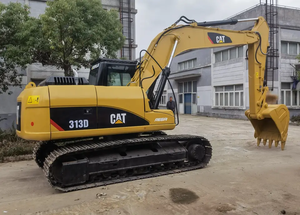Excavatrice CAT313D d'occasion en bon état, capacité de la cuillère de 0,5 m, poids opérationnel de 13 tonnes, moteur, boîte de vitesses, moteur, meilleures performances - Product Image 4