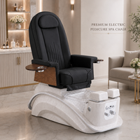 Fauteuil de pédicure haut de gamme avec bassin de spa pour les pieds, système de jets de remous, siège inclinable pour salon de manucure de luxe, mobilier de spa OEM
