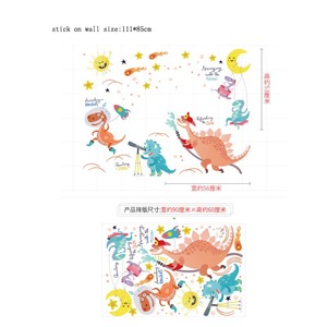 Papel tapiz extraíble de pvc para decoración de pared de animales, dinosaurios, para el hogar, aula, mural - Product Image 5