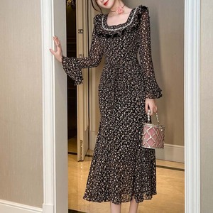 navy blue dress for baby girl Angela Autumn Winter V-Neck Single-Breasted Lace-Up Slim Dress White / L / China main image 1