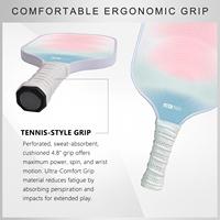 Raquette de pickleball allongée MST T700 en fibre de carbone alvéolée 16 mm, surface pressée à froid, contrôle de la rotation, poignée USAPA, texture Armor Grit
