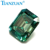 Pierre d'émeraude ronde en forme de diamant, momanite, couleur verte, vente en gros, très moins cher, 0,5 ct — 5 carats