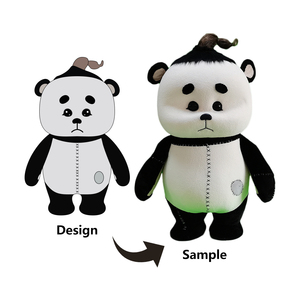 Sống Động Như Thật Dành Cho Người Lớn Kích Thước Phim Hoạt Hình Con Quái Vật Màu Đen Mèo Sang Trọng Cosplay Trang Phục Tùy Chỉnh <span class=keywords><strong>Leopard</strong></span> Thú Nhồi Bông Động Vật Linh Vật Trang Phục - Product Image 2