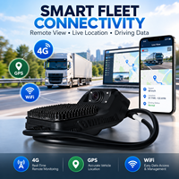 Caméra de véhicule 4G GPS à double objectif avec contrôle par application Wi-Fi, surveillance du conducteur ADAS, suivi de flotte BSD pour camions, bus et taxis