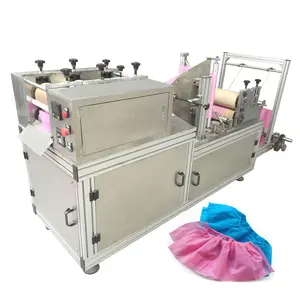 Automatic ultrasonic Nonwoven overshoes making machine PE shoe cover making machine