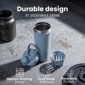 Bouteille shaker sport personnalisée de 26 oz sans BPA, à double paroi en acier inoxydable, isolée sous vide, tasse shaker pour la salle de sport, bouteille shaker pour protéines - Product Image 5