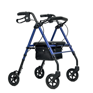 Hanbang Jiaye Four-Wheeled <b>Walker</b> Carbon Steel Folding With Seat And Brake For <b>Elderly</b> Mobility Assistance - Product Image 2